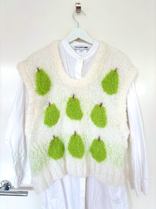 Pair a Pear Fluffy Pullover Vest