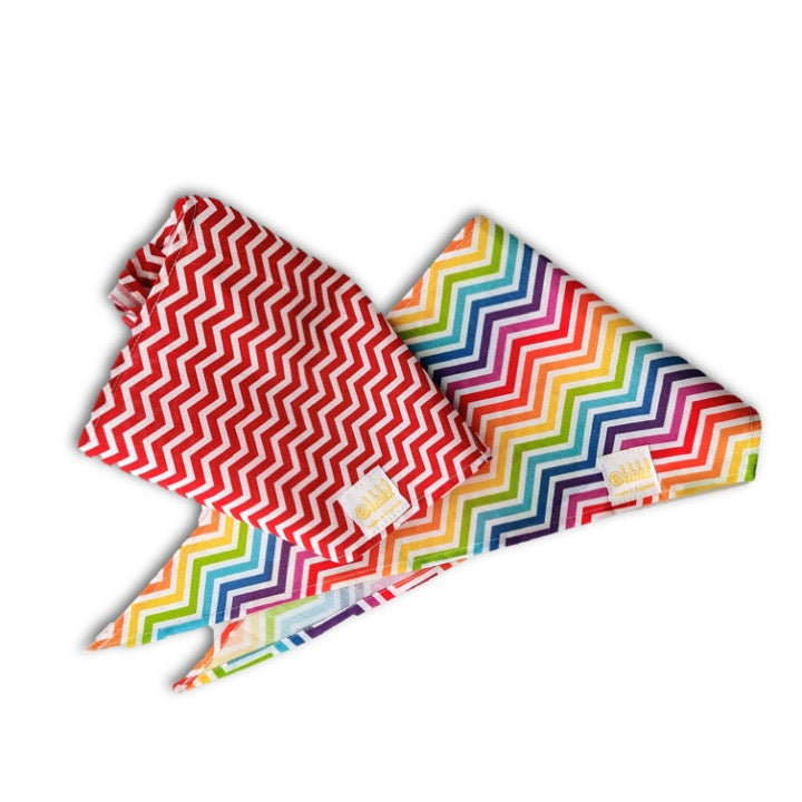 Doggo's Cotton 100% Bandana - Pop Banana Print/ZigZag Print/Pointelle Knit