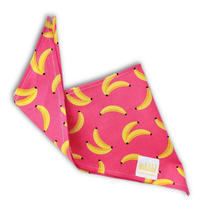 Doggo's Cotton 100% Bandana - Pop Banana Print/ZigZag Print/Pointelle Knit